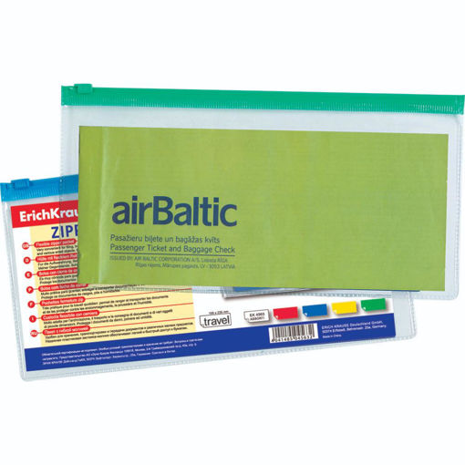 Picture of PVC ZIP FOLDER DL TRANSPARENT